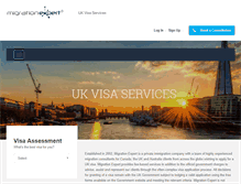 Tablet Screenshot of migrationexpert.co.uk